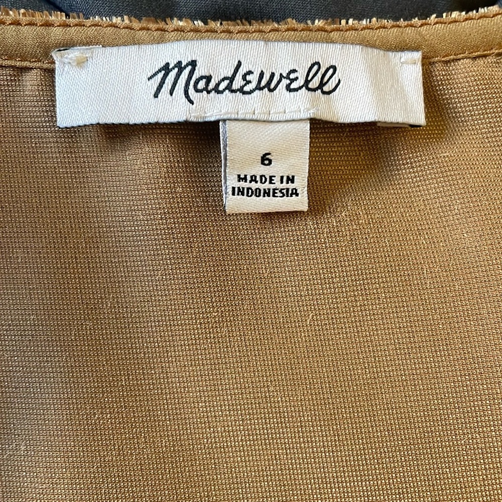 Madewell Velvet Button Front Flutter Sleeve Blouse - image 4